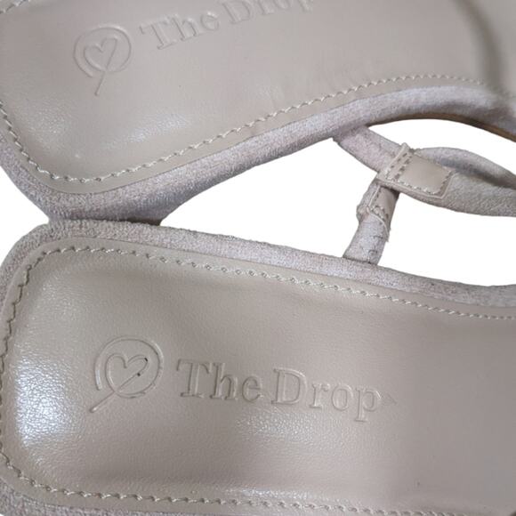 NWT The Drop blush pink Avery strappy faux suede chunky heel - Picture 5 of 7